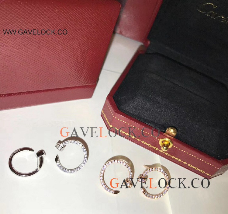 Copy Cartier Nail Diamond Earrings / Cartier Hoop Earrings Dupe